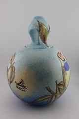 Talavera Mexico Ceramic Artisan Tabletop Torch “La Candela” Signed *NO WICK