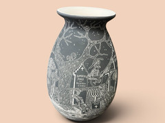 Mata Ortiz Pottery Day of the Dead Night Javier Martinez Cemetery Ravens Mexican