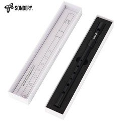 Irish Tin Whistle Key of D Black ABS Durable Construction – Warm Round Tone