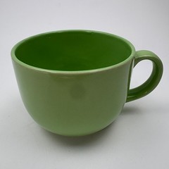 Vintage Mexican Green Glazed Ceramic Mug Cup Mexico Mexique P1