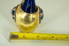Duck Figurine VTG from Tonala Mexico Ceramic and Brass 4 Inches Tall Good Cond.