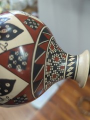 Mata Ortiz Polychrome Pottery Vase Jug Gloria Hernandez Butterfly Design
