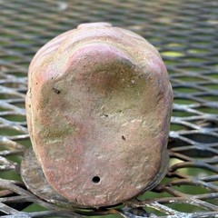 Olmec-Style Head Effigy Vessel Modern decorative replica