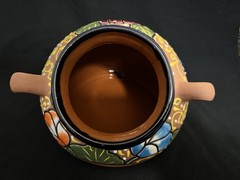 MEXICAN TALAVERA POTTERY BEAN POT STYLE PLANTER