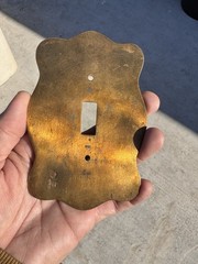 Rare Los Castillo of Taxco Light Switch Plate Mid Century Mexican Modern Signed
