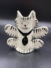 Dorothy Steele Modern Art Pottery Fun Cat Bud Vase Portland,OR. USA