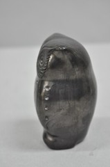 Dona Rosa Barro Negro Black Pottery 4″ Carved Owl Figurine Mid Century Modern