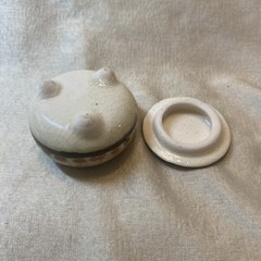 Vintage Tonala Trinket Box 3” Round Unsigned