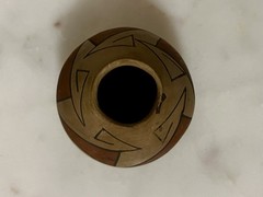 Handcrafted Polychrome Pot Made In Mata Ortiz, Mexico. Southwest Inspired Design