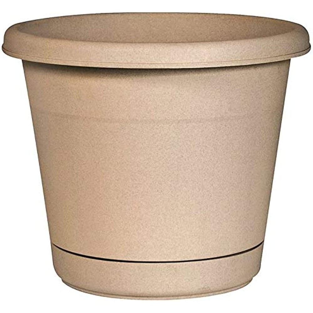 Southern Patio Rn1207ta Rolled Rim Planter, Plastic, 12 Inch
