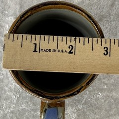 VTG Ken Edwards Pottery El Palomar Mexico Tonala Blue Bird 8oz Coffee Mugs