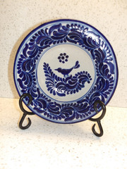 New Handmade Mexican Talavera Ibarra Decorative Bowl 7.5″ x 3″