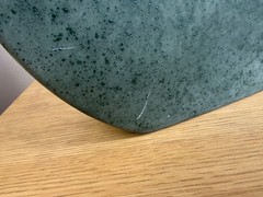 Sharon Penn Southwest Pottery Vase Green 22K Gold Accent Signed Rare