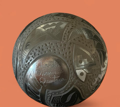 Mata Ortiz Pottery Eduardo Quintana Black On Black Iguana Gecko Lizard Mexican