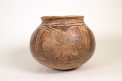 Prehistoric Casas Grandes Pottery Jar. Hand made and Painted Poly Chrome