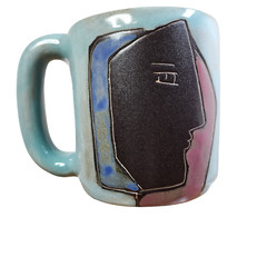 Design By Mara Mug Classic Faces Abstract Mexico Stoneware