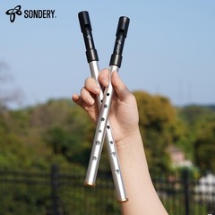 Irish Tin Whistle Set Key of C and D Penny Whistles Aluminum Construction