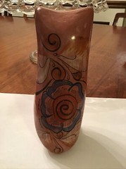 Vintage Mid Century Modern Signed Tonala Jal Mexico Pottery Owl 6 3/8” Tall