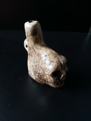 Death Whistle, Loud, Natural, Small, Real, Aztec, Maya, Original, Hand Crafted.