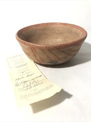 Pre-Classic 100-300 AD Nynte Pottery Bowl w. Red Painted Design.6”Rx3”T -Museum