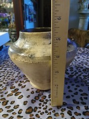 Wonderful Classic Folk Art Pottery Vase Signed By Artist