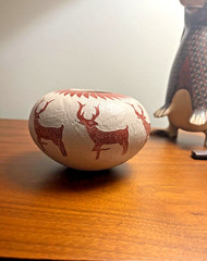 Mata Ortiz pottery, or Casas Grandes by Leonel Lopez Saenz Mexican Fine Folk Art