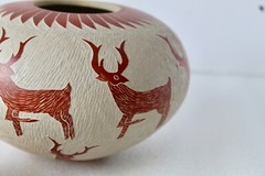 Mata Ortiz pottery, or Casas Grandes by Leonel Lopez Saenz Mexican Fine Folk Art