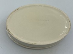 Moorcroft Pottery White And Pink and green Trinket Box