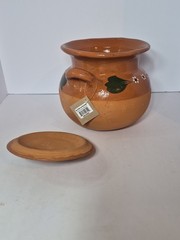 Mi Patria Large Clay Pot With Lid Functional Mexican Pots