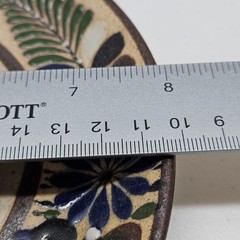 Vintage Netzi Pottery Sandstone Tonala Plate Floral – Signed