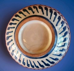 This Bowl is a classic example of traditional Talavera artistry. 5″ Colbalt