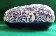 Handmade Mexican Talavera Wall Folk Art Heart Pottery