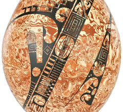 Mata Ortiz Pottery Lila Silveira Extra Large Mixed Clay Modern Mexican Fine Art