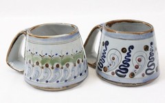 (set of 4) Ken Edwards El Palomar Mexican Pottery Large Coffee Cup Mug