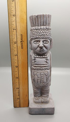 Aztec Toltec Warrior Modern Art Statue Figure Almost 8″ Tall