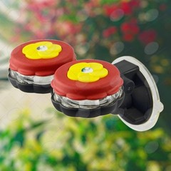 Red Carpet Studios Floral Hummingbird Feeder, Yellow Cups