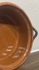 Traditional Mexican Cazuela de Barro Terracotta Clay Lidded Casserole Set