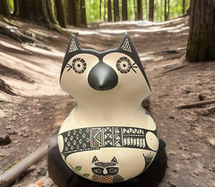 Mata Ortiz Pottery Angela Corona Etched Paquime Owl Owls Seed Pot Mexican Clay