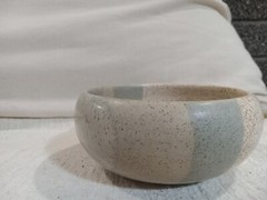 Rodolfo Padilla Signed Mexican Studio Art Pottery Speckled Glaze Bowl MCM Modern