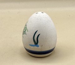 Turtle Ocean Tonala Mexico Sandstone Pottery Hand Painted Salt Shaker Single