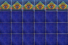 3×3 16 pcs Cobalt Blue Talavera Mexican Tile