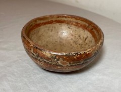 antique Mayan Mexican pre columbian 500-750 A.D. polychromed pottery bowl