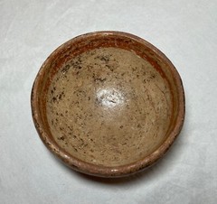 antique Mayan Mexican pre columbian 500-750 A.D. polychromed pottery bowl