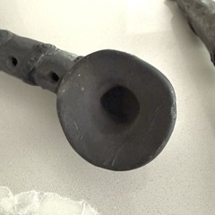 Barro Negro Black Clay Pottery Music Instruments Oaxaca Mexico Flute And Sax