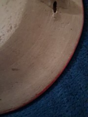 Mexican Folk Art Terracotta Round Wall Hanging Plate 16.5 In Diameter