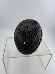 Vtg Oaxaca Black Clay Pottery Sugar Skull Mexico