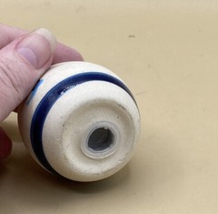 Turtle Ocean Tonala Mexico Sandstone Pottery Hand Painted Salt Shaker Single