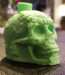 Green Aztec Death Whistle-the disturbing sound can not be forgotten 3D Printed