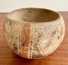 Pre-Columbian Artifact Ceramic Pottery Poly-Chrome Maya Eclipse Bowl 900-1200 AD