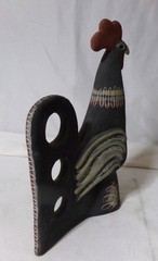 Mid Century Modern Mexican Art Pottery Rooster Sculpture